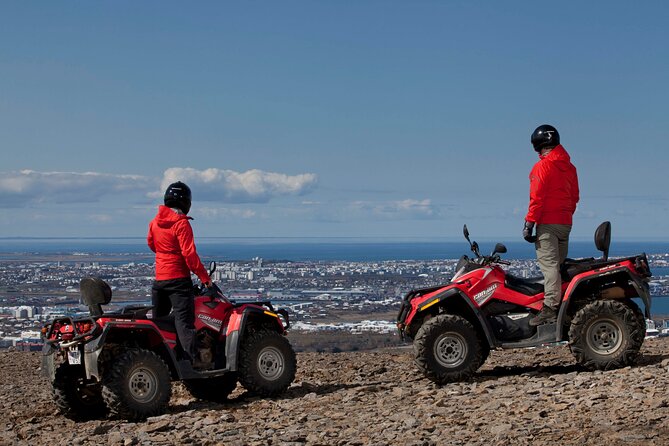 1 Hour ATV Quad Tour : Pick up from Reykjavik (2 persons per ATV) - Getting dressed, briefed, and ready to ride