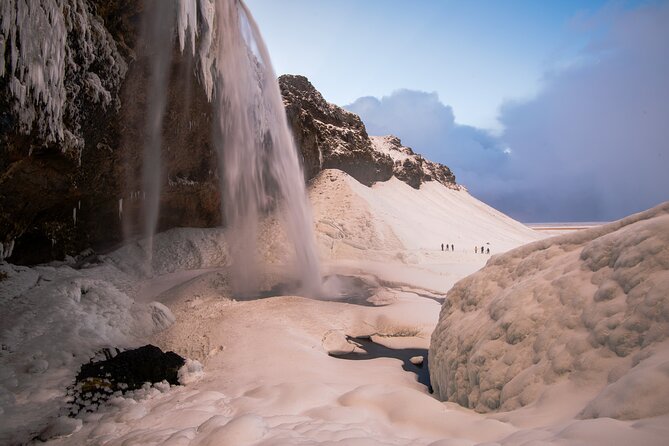 2-Day Blue Ice Cave, Glacier Lagoon and South Coast - Small Group - Skógafoss offers scale, spray, and a choice of viewpoints