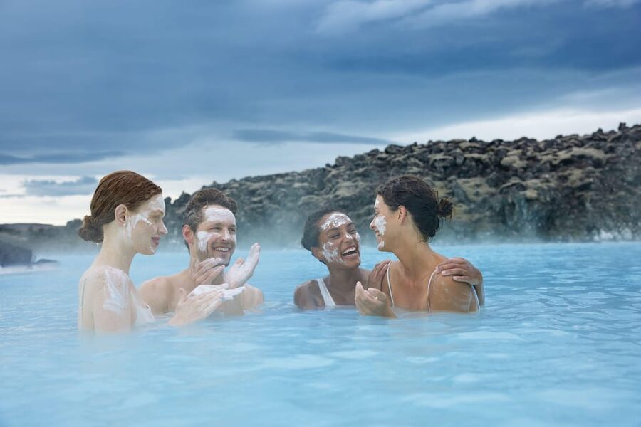 Blue Lagoon: Premium Admission with Drinks and Face Masks - Walking through the lava corridor