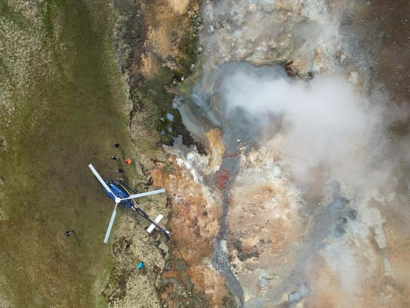 From Reykjavik: Fire And Ice Helicopter Tour with 2 Landings - Landing at the Hengill Geothermal Area