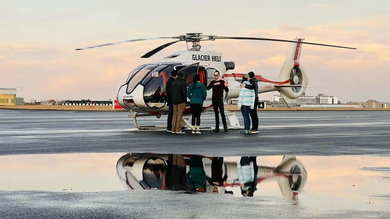 From Reykjavik: Fire And Ice Helicopter Tour with 2 Landings - Setting out from ACE FBO Reykjavik