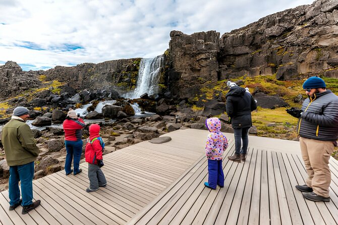 From Reykjavik: Full Day Private Golden Circle Tour in Iceland - Walking to blue-hued Bruarfoss