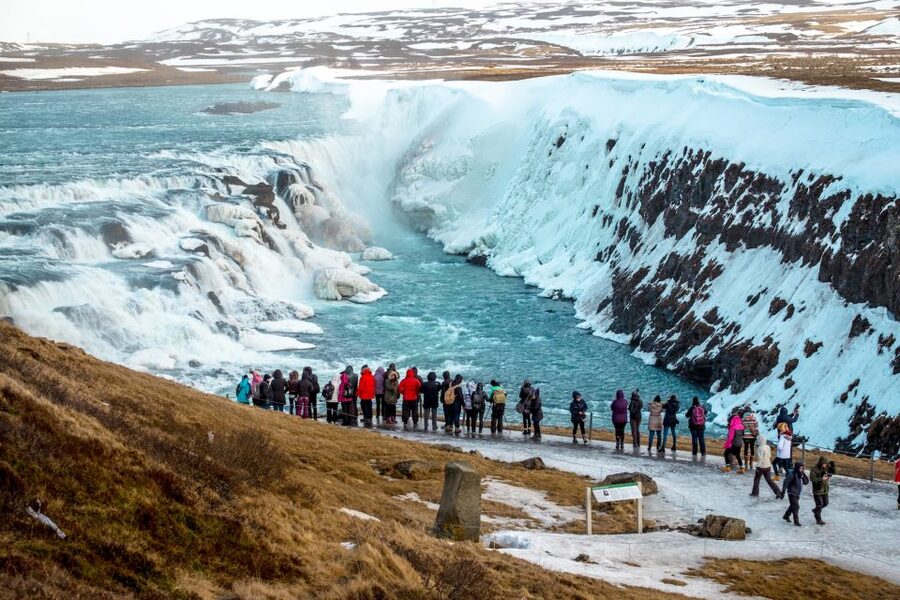 From Reykjavik: Golden Circle and Glacier Ice Cave Tour - Strokkur and the steaming Geysir area