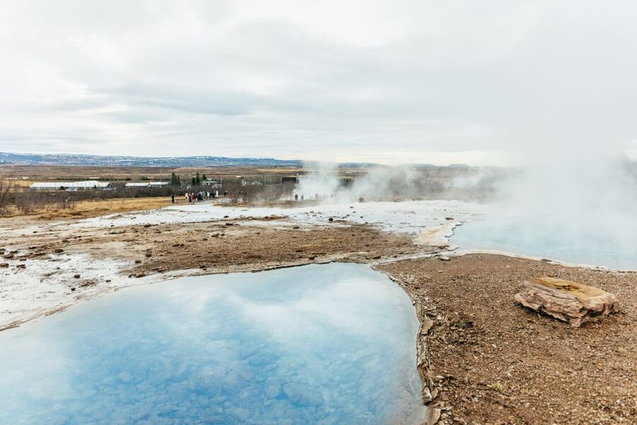 From Reykjavik: Golden Circle and Glacier Snowmobile Tour - Gullfoss and the narrow canyon below