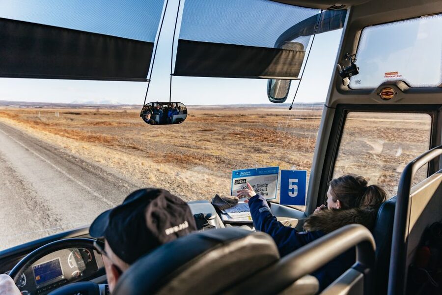 From Reykjavik: Golden Circle and Glacier Snowmobiling - The glacier truck to Langjökull