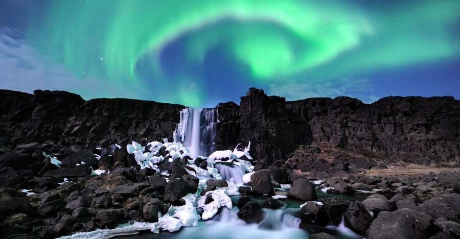 From Reykjavik: Golden Circle and Northern Lights Combo - Þingvellir, where Iceland’s ground is being pulled apart