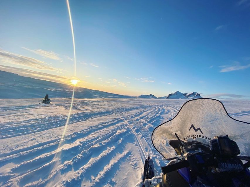 From Reykjavik: Golden Circle Super Jeep & Snowmobiling Tour - Getting ready for the one-hour snowmobile ride
