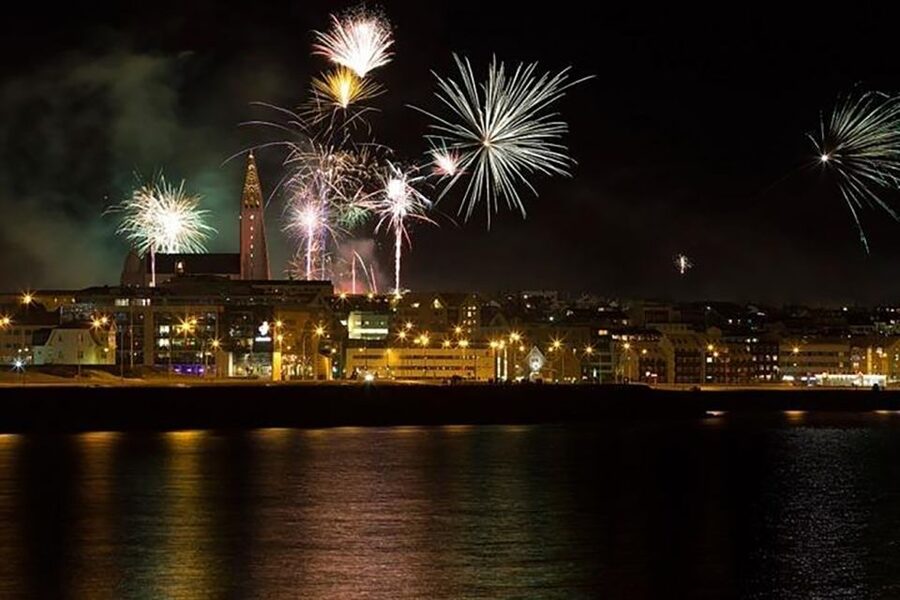 From Reykjavik: New Years Fireworks by Boat - Returning after midnight