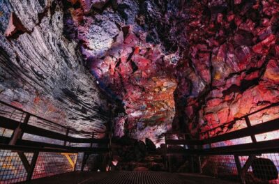 Raufarhólshellir Lava Tunnel by Bus