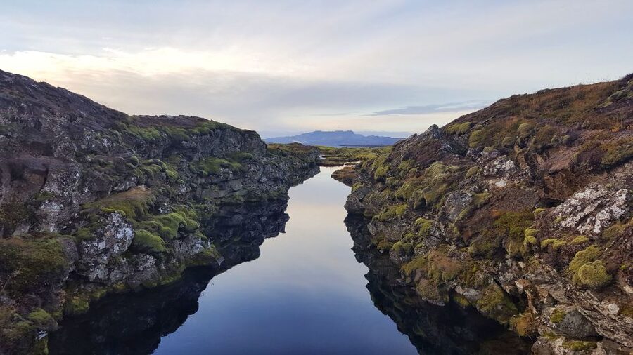 From Reykjavik: Silfra Snorkeling with Free Photos - Floating between the American and European plates