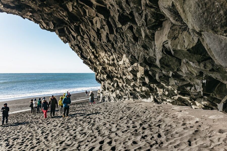 From Reykjavik: South Coast & Glacier Hike - Reynisfjara: black sand, basalt, and sneaker waves