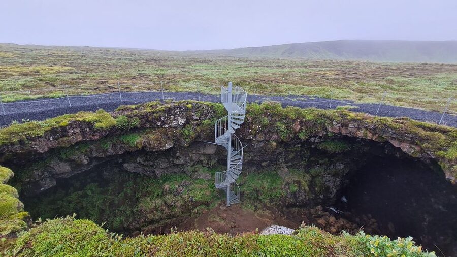 Geological Lava Tunnel Adventure - Arnarker Cave - The longer 400-meter lava tube