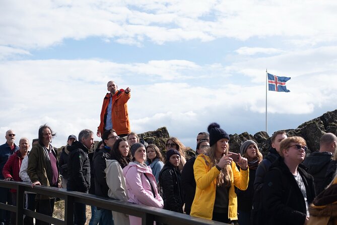 Golden Circle and Kerid Minibus Tour with Blue Lagoon Transfers - Strokkur gives you the geothermal drama