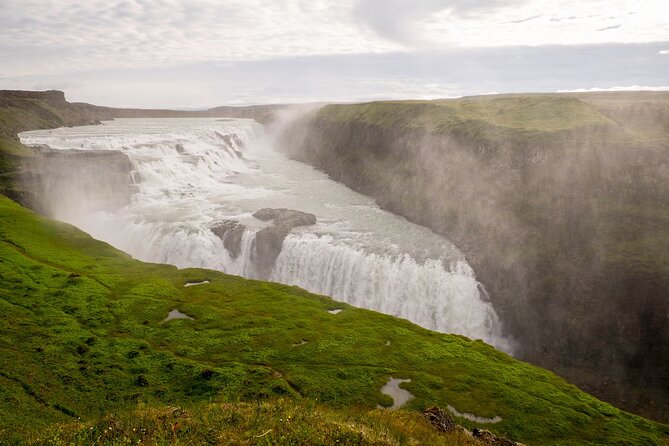 Golden Circle and Sky Lagoon Full-Day Tour - Gullfoss: a powerful waterfall with changing light
