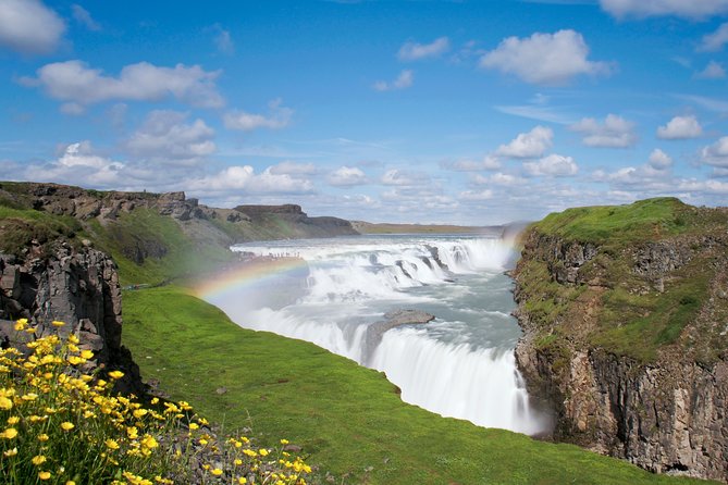 Golden Circle Day Trip with Fridheimar Greenhouse visit from Reykjavik - Gullfoss is the day’s great wall of water