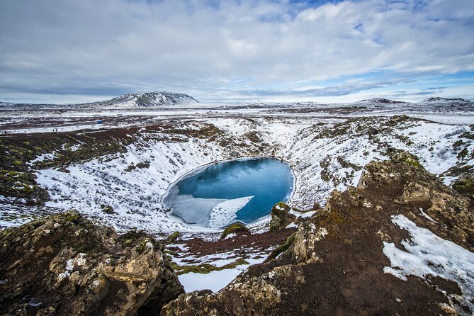 Golden Circle, Kerid and Sky Lagoon Small Group Day Tour - Kerid crater and its blue-green lake
