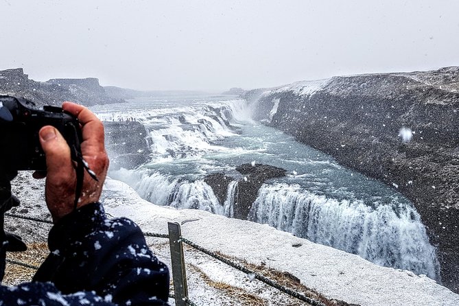 Golden Circle Private Day Tour - up to 9 passengers - Gullfoss delivers the day’s big visual moment