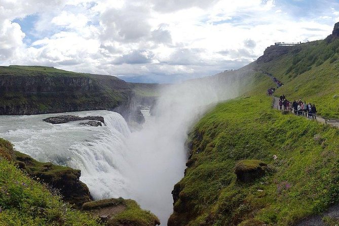 Golden Circle & South Coast. Private Day Tour - Gullfoss turns a waterfall into a canyon