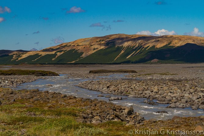Highlights of Iceland / private guided super Jeep tour - Hraunfossar, water flowing from lava
