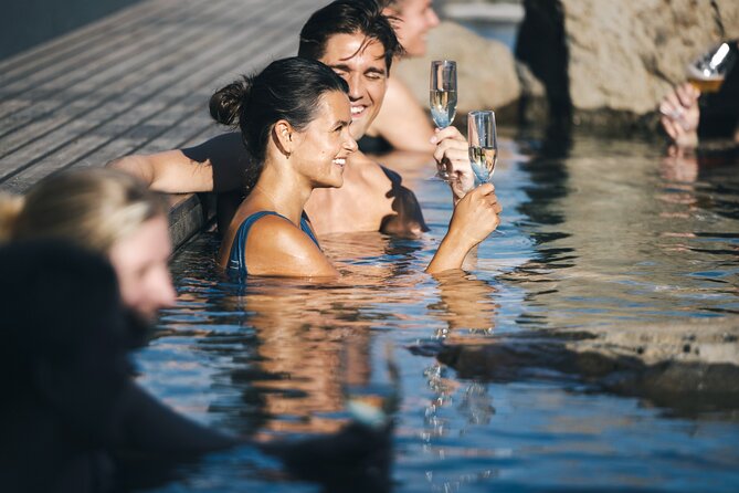 Hvammsvík Hot Spring with Return Transfers from Reykjavík - Soaking with the sea beside you