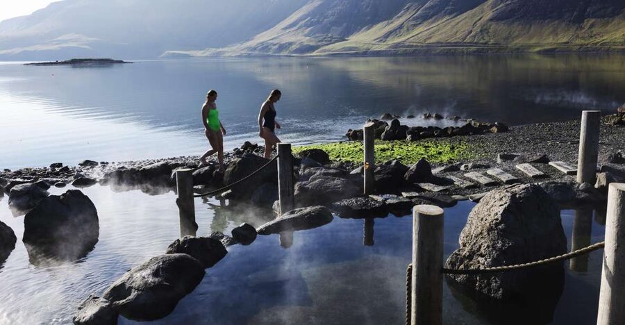 Hvammsvik Hot Springs: Admission Package - The Ocean Cool-Off Is the Signature Move