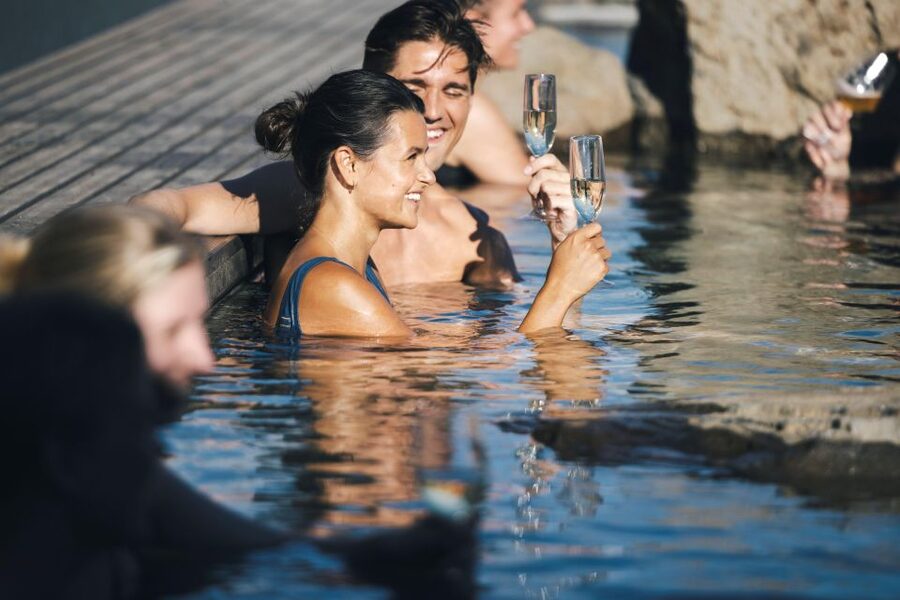 Hvammsvik Hot Springs: Admission Package - Food, Drinks, and the Swim-Up Bar