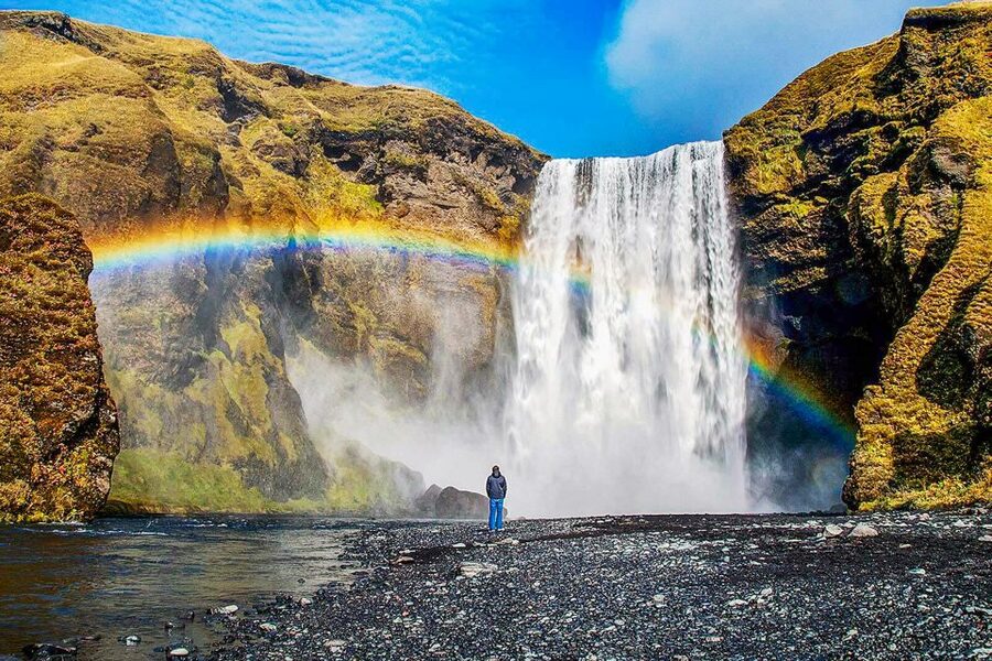 Iceland: Full-Day South Coast, Black Beach & Waterfalls Tour - Skógafoss: a powerful first waterfall stop