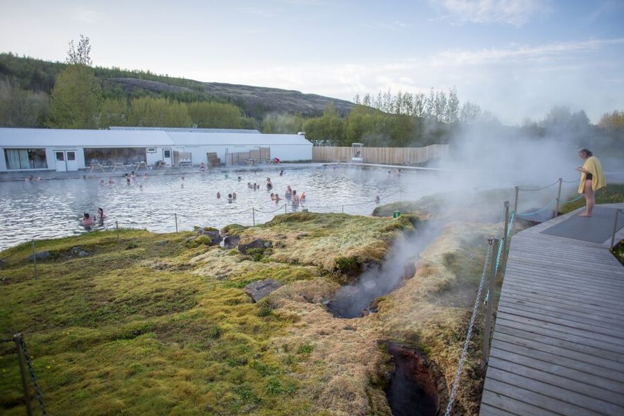 Iceland Secret Lagoon Admission Ticket - What the pool feels like once you get in