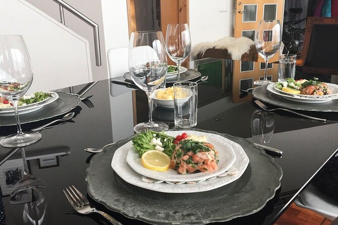 Icelandic Cooking Class in Downtown Reykjavik with Musical Hosts - Sharing the meal with Iris and Nonni