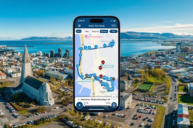 Icelands Reykjavik Self Guided Walking Audio Tour - Key points at a glance