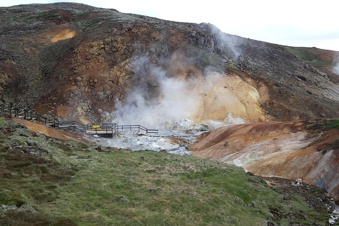 Lava, Craters and Hot Springs Private Tour - Walking between two tectonic plates