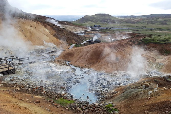 Lava, Craters and Hot Springs Private Tour - Gunnuhver, where the ground bubbles and steams