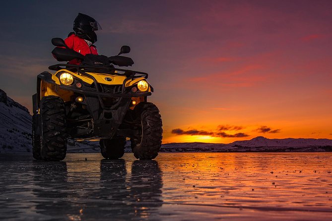 Midnight Sun ATV Adventure from Reykjavik - Learning the quad before the rough ground