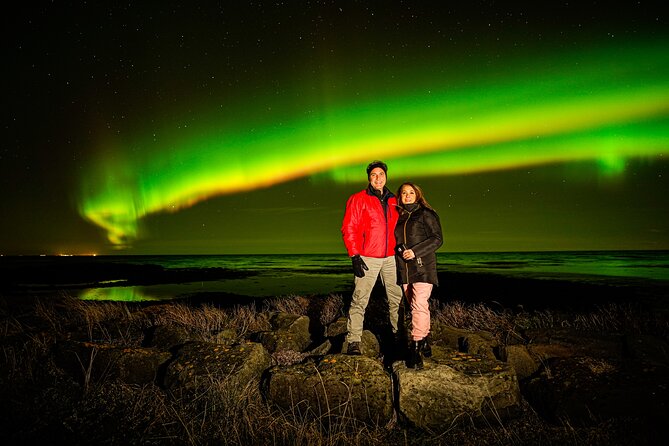 Northern Lights Tour with Photos, Snacks, Warm Snowsuits, Chairs - Leaving Reykjavík for darker skies