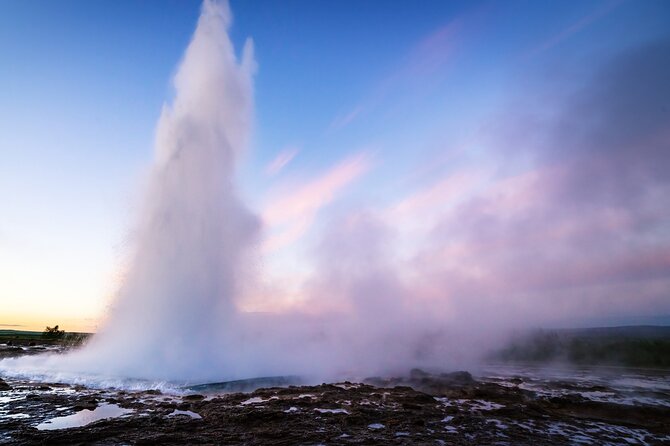 Private Bespoke Golden Circle Tour - Kerid Crater adds red volcanic rock and blue water
