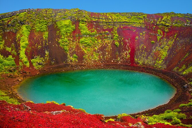 Private Golden Circle & Blue Lagoon tour - Kerid Crater adds color to the route