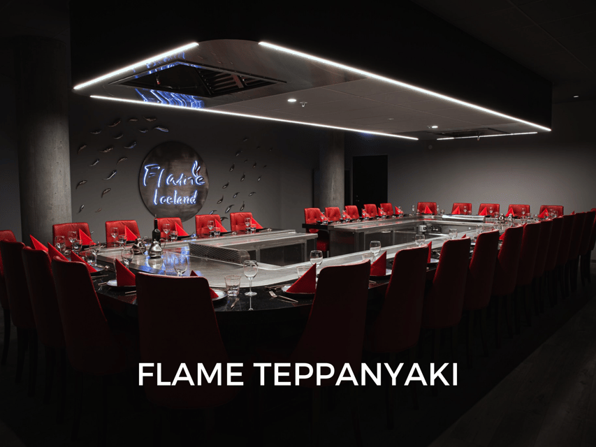 Reykjavík: 7-Course Teppanyaki Tasting Menu with Fire Show - The first courses: beef carpaccio and langoustine