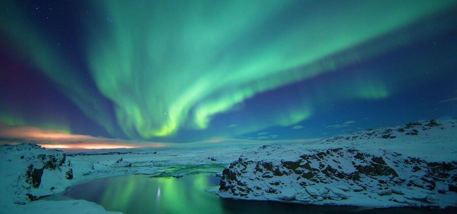 Reykjavík: Golden Circle, Blue Lagoon, and Aurora Tour - Gullfoss, Iceland’s powerful two-level waterfall