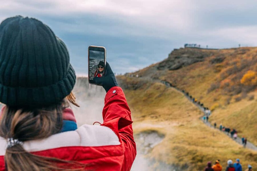 Reykjavík: Golden Circle, Secret Lagoon, & Friðheimar Tour - Gullfoss, the Golden Waterfall