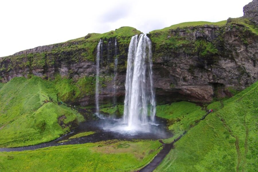 Reykjavik: Iceland South Coast & Glacier Snowmobile Tour - Skógafoss gives the return trip a big payoff