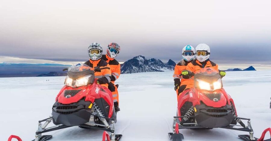 Reykjavík: Langjökull Glacier Snowmobile Tour with Ice Cave - The super truck route to Langjökull