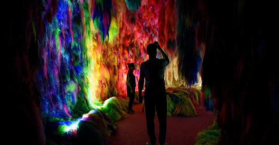 Reykjavík: Multi-Sensory Art Installation Chromo Sapiens - Entering the first synthetic-hair cave
