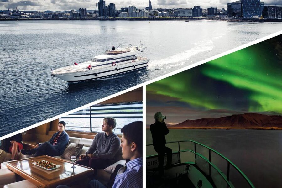 Reykjavik: Northern Lights Motor Yacht Cruise - Into Faxaflói Bay for a darker sky