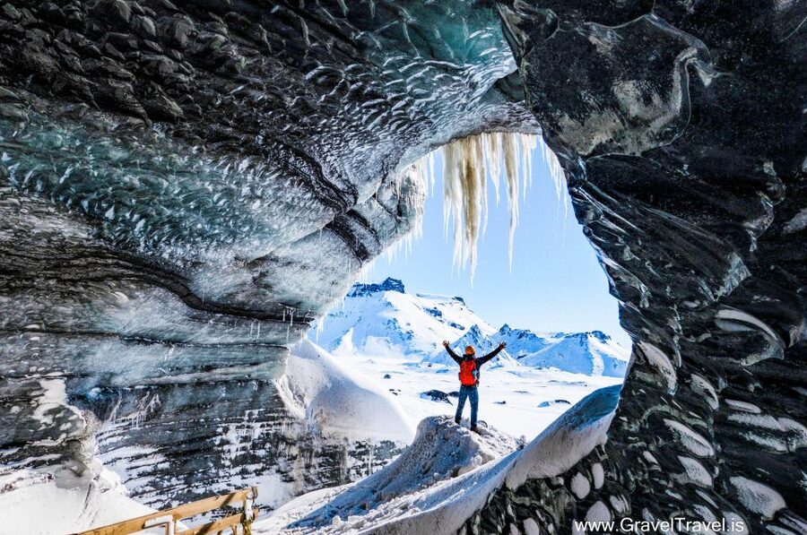 Reykjavik: South Coast and Katla Ice Cave Small Group Tour - Seljalandsfoss: a waterfall with a rear view
