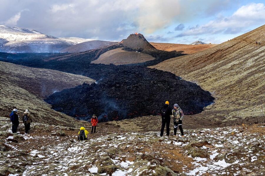Reykjavík: Volcano Hike, Visit Grindavík and Blue Lagoon - Seltún’s boiling mud and mineral colors