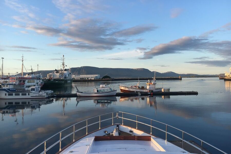 Reykjavik: Whale Watching and Dolphin Watching Yacht Cruise - Leaving Reykjavik’s Old Harbor for Faxafloi Bay