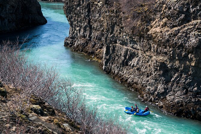 River Rafting on the Golden Circle - The cliff-jump stop and the cold-water question
