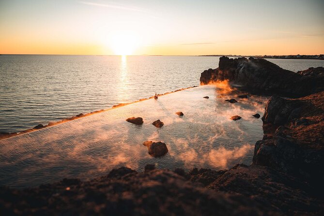 Sky Lagoon Spa Experience with Private Transfer from Reykjavík - The lagoon, ocean views, and swim-up drinks