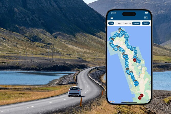 Snaefellsnes Peninsula Self-Guided Driving Audio Tour - How the Action audio app works