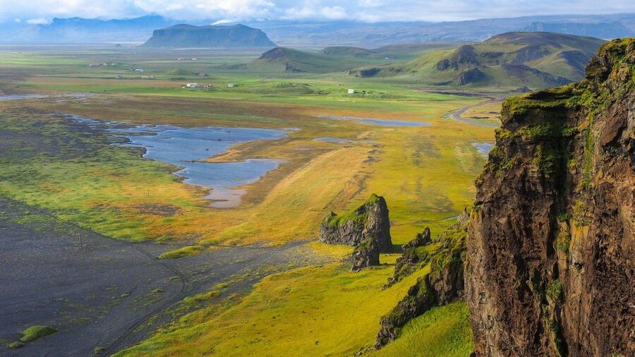 South Coast of Iceland. Black beach, glaсier, waterfalls... - Reynisfjara: black sand and basalt columns